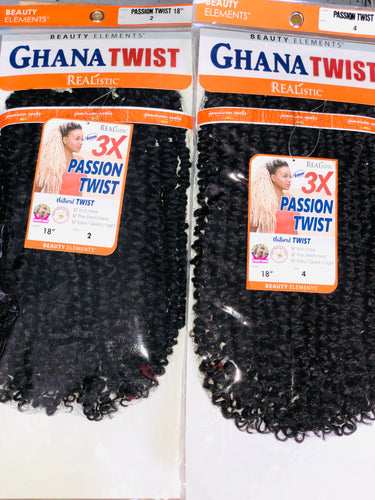 Ghana Twist 18in 3x Passion Twist